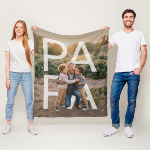 Manta Polar FotoPop Papá Personalizado