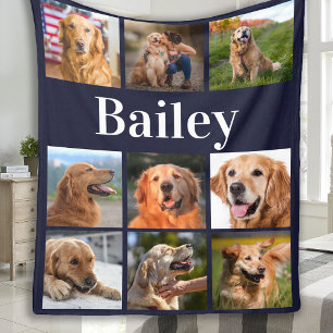 Manta Polar Fotos Colage Amante de Perros Personalizadas para