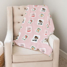 Manta Polar Fotos de familia divertida Navidades Collage de es