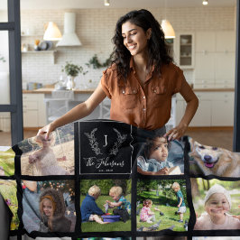 Manta Polar Fotos familiares modernas en blanco y negro monogr