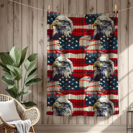 Manta Polar Fourth of July Blanket Eagle Glory for Patriots
