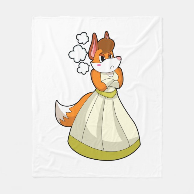 Manta Polar Fox como novia con vestido Boda.PNG (Anverso)
