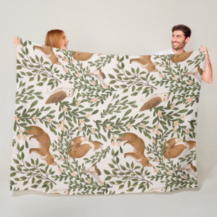 Manta Polar Fox Meadow 60x80 Fleece Blanket