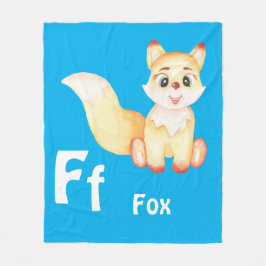 Manta Polar Fox personaliza ABC: Letra F - Añadir tu nombre