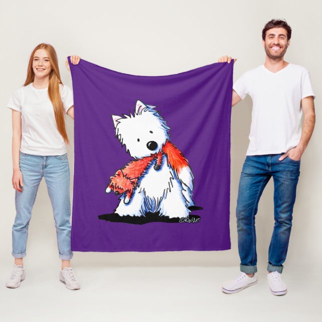 Manta Polar Fox Toy Westie Terrier (In situ)