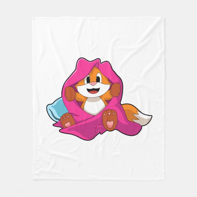 Manta Polar Fox with Pillow and Blanket (Anverso)