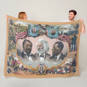 Manta Polar Fr3d3rick Bailey Douglass con negro abolicionista
