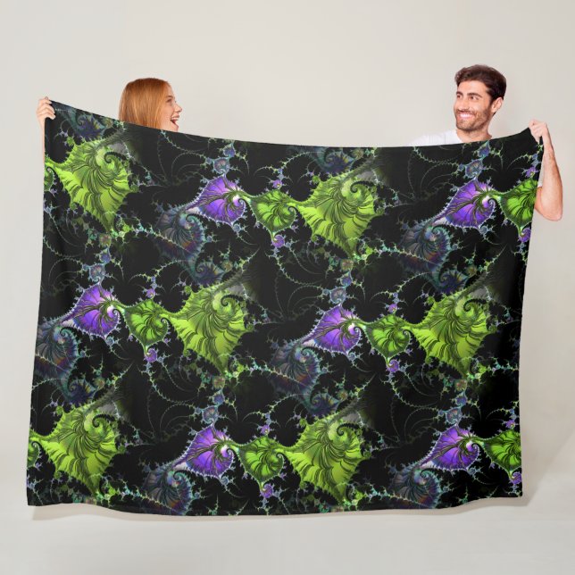 Manta Polar Fractal de espiral filigrí - Patrón sin foco 1 (In situ)