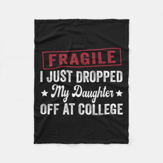 Manta Polar Frágil Acabo De Dejar A Mi Hija En La Universidad