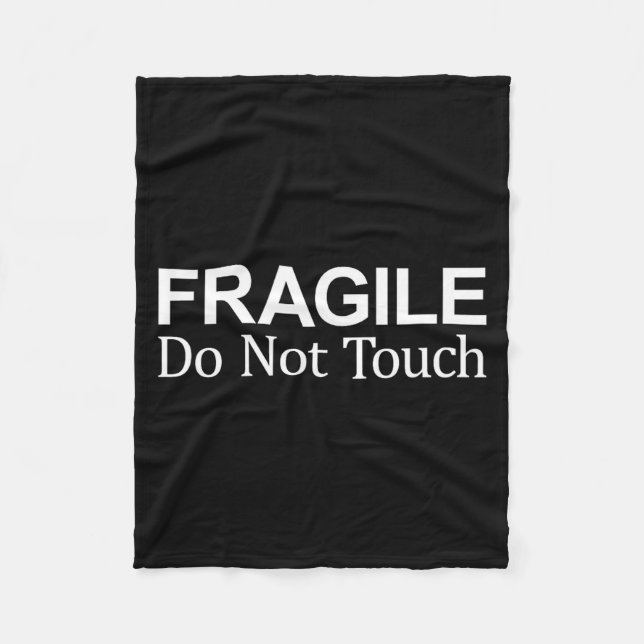Manta Polar Fragile - Do Not Touch -  (Anverso)