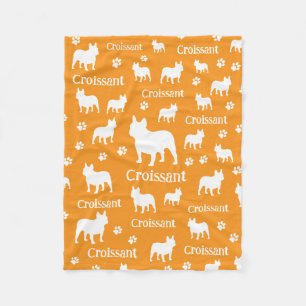 Manta Polar Francés Bulldog personalizado canasta de perro