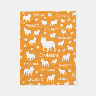 Manta Polar Francés Bulldog personalizado canasta de perro