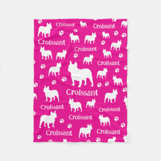 Manta Polar Francés Bulldog personalizado canasta de perro