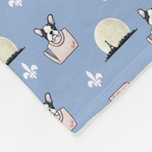 Manta Polar Franceses de viaje franceses KiniArt Fleece Blanke