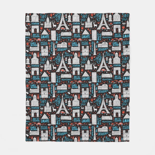 Manta Polar Francia| Patrón de símbolos (Anverso)