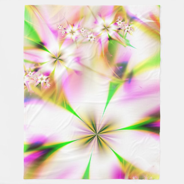 Manta Polar Frasco floral (Anverso)