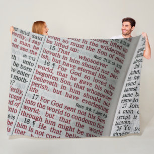 MANTA POLAR FRASE DE LA BIBLIA