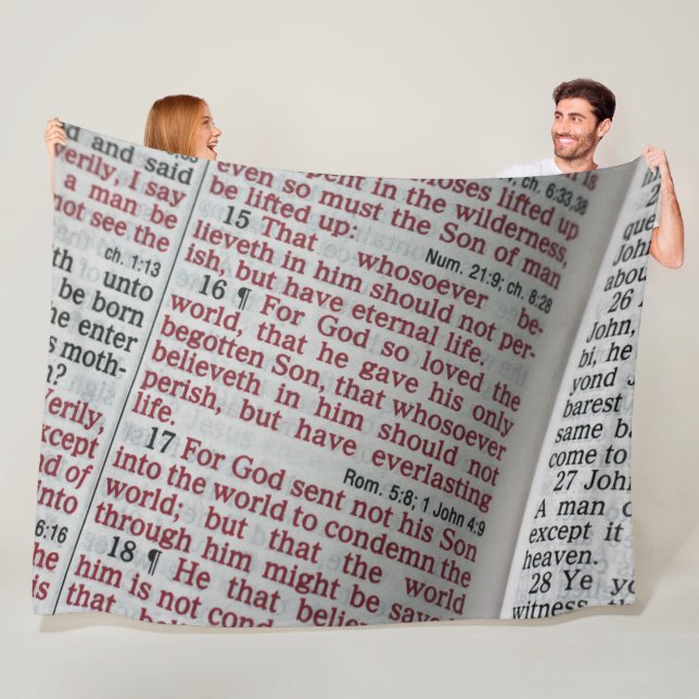 MANTA POLAR FRASE DE LA BIBLIA (In situ)