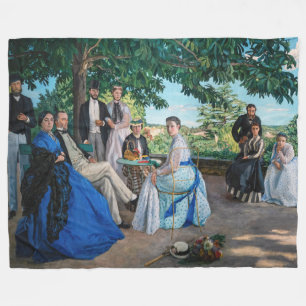 Manta Polar Frederic Bazille - La Reunión Familiar