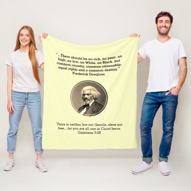Manta Polar FREDERICK DOUGLASS Historia Inspiradora negra (In situ)