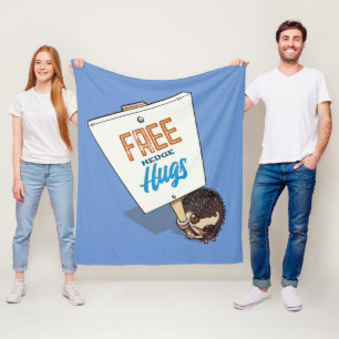 Manta Polar Free Hedge Hugs Funny Hedgehog Picket Personalizad