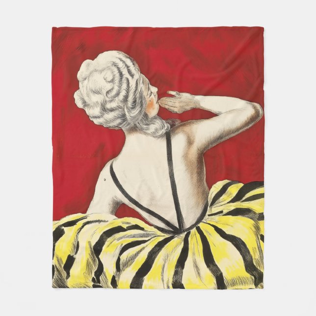 Manta Polar French art nouveau beauty Creme de Luzy advertisem (Anverso)