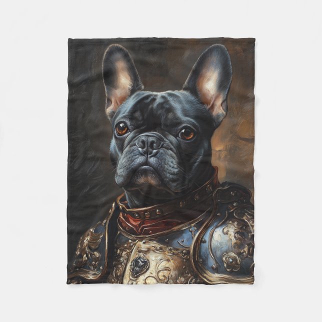 Manta Polar French Bulldog Fleece Blanket (Anverso)
