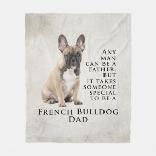 Manta Polar Frenchie Dad Fleece Blanket