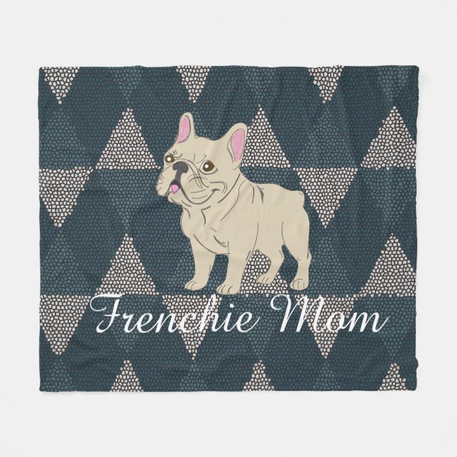 Manta Polar Frenchie Mom (Frente (Horizontal))