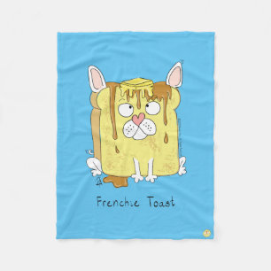 Manta Polar Frenchie Toast Bulldog francés Fleece Blanket