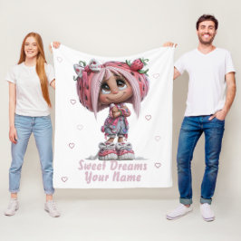Manta Polar Fresa Dulce Personalizada