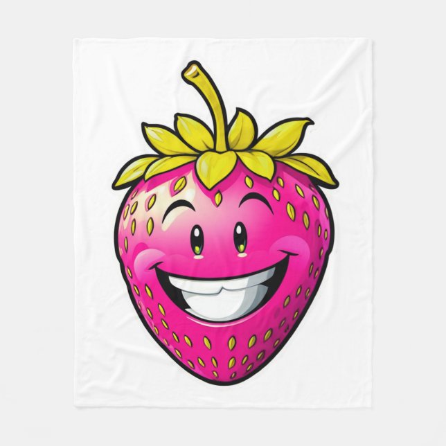 Manta Polar Fresa rosa (Anverso)