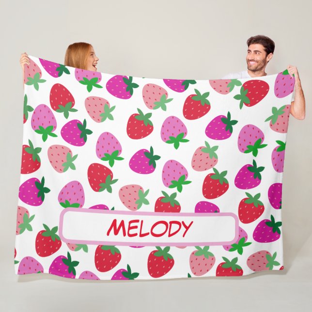 Manta Polar fresa rosa campo de verano panadería naturaleza fr (In situ)