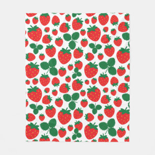 Manta Polar Fresas Fleece Blanket