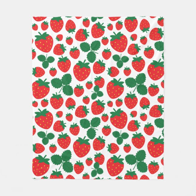Manta Polar Fresas Fleece Blanket (Anverso)