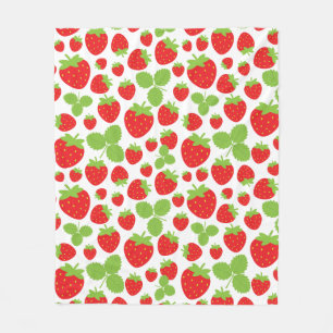 Manta Polar Fresas Fleece Blanket