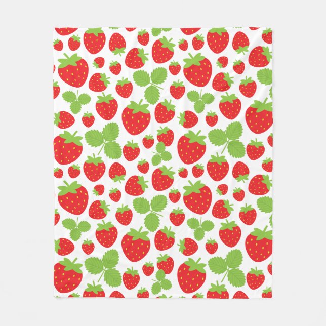Manta Polar Fresas Fleece Blanket (Anverso)