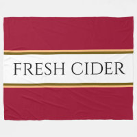 FRESH CIDER Colorful Apple franjas blancas rojas