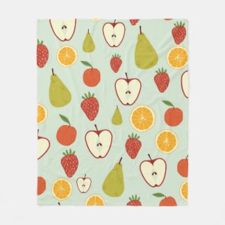 Manta Polar Fresh fruits in a seamless repeating pattern