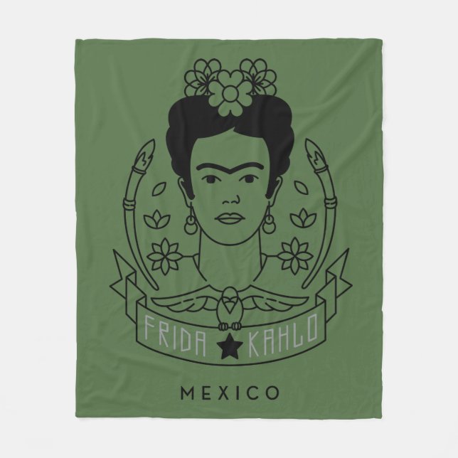 Manta Polar Frida Kahlo el | Heroína (Anverso)