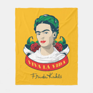 Manta Polar Frida Kahlo | Viva la vida