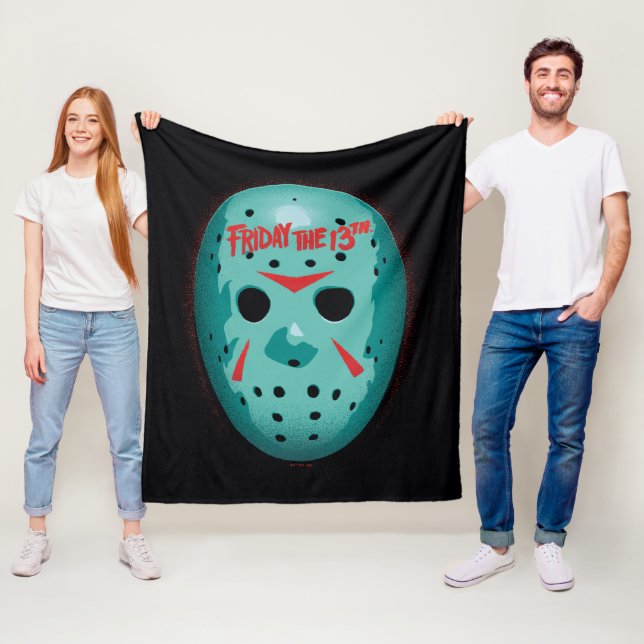 Manta Polar Friday the 13th | Blue Hockey Mask Graphic (In situ)