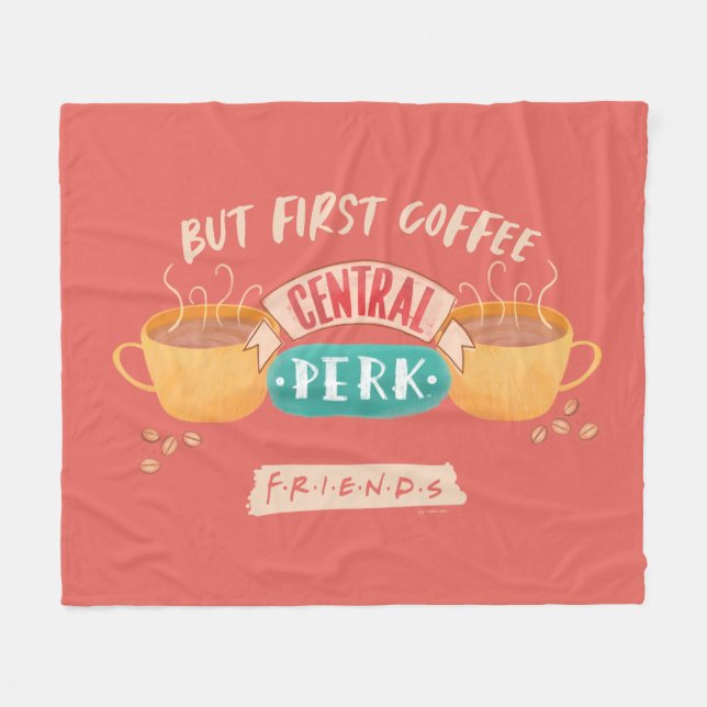 Manta Polar FRIENDS™ | But First Coffee - Central Perk (Frente (Horizontal))