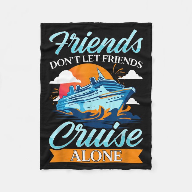 Manta Polar Friends Don't Cruise Alone Funny Cruising Ship Mat (Anverso)