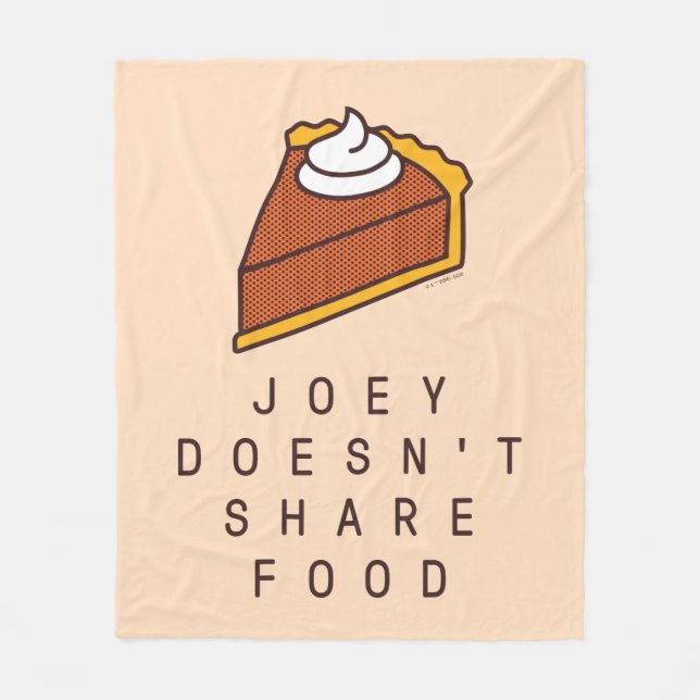 Manta Polar FRIENDS™ | Joey No Comparte Comida (Anverso)