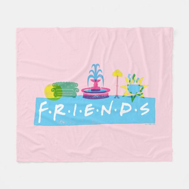 Manta Polar FRIENDS™ | Logotipo con iconos (Frente (Horizontal))