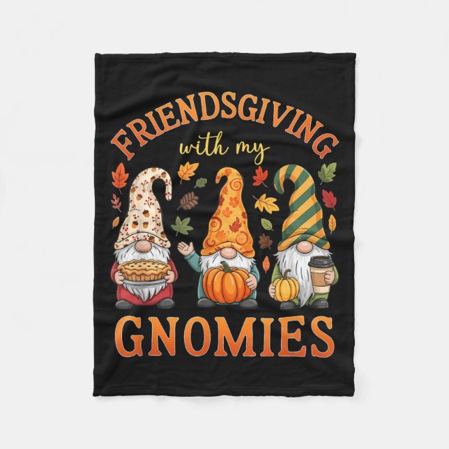 Manta Polar Friendsgiving With My Gnomies Friends Thanksgiving (Anverso)