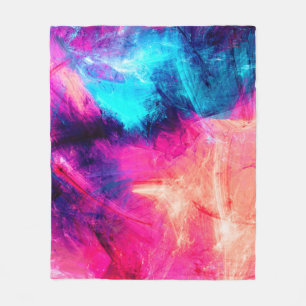 Manta Polar Frío multicolor hermoso patrón futurista. Abst