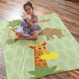 Manta Polar Frisbee Jungle Fleece Blanket