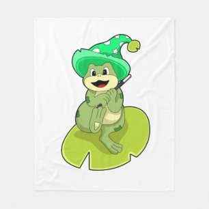 Manta Polar Frog as Wizard con varita mágica